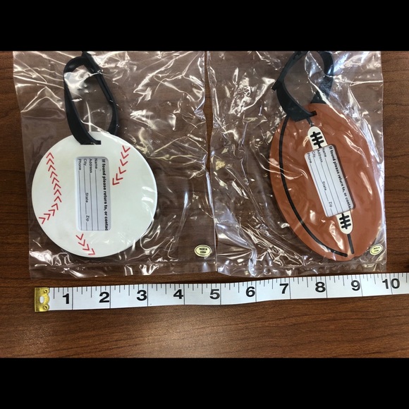 3 for $20/ Bundle! Two NWT luggage tags- Sports - Picture 3 of 3